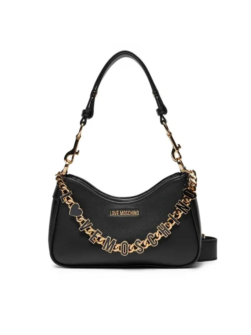 LOVE MOSCHINO BORSA CAPRA +PU NERO