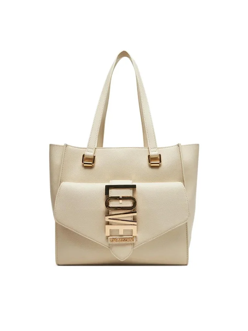 LOVE MOSCHINO BORSA PU AVORIO