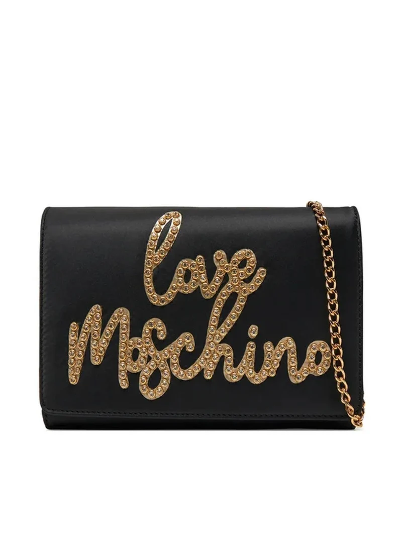 LOVE MOSCHINO BORSA SATIN NERO+ PRINT