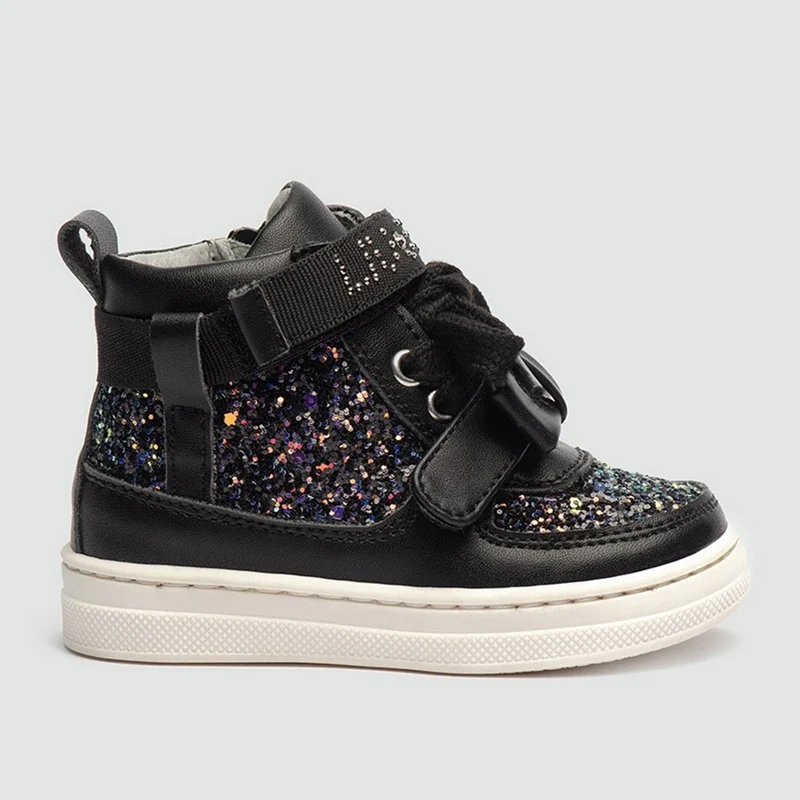 Scarpe Bambina LIU JO linea Alicia 43 Sneakers Nere con Glitter