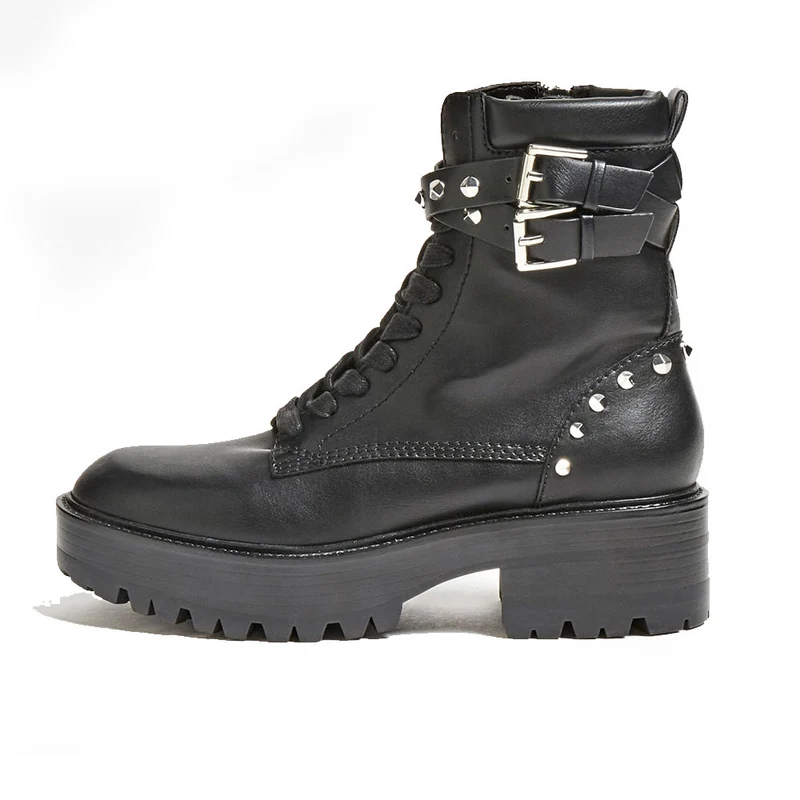 Scarpe Donna GUESS linea Florice Anfibio Nero