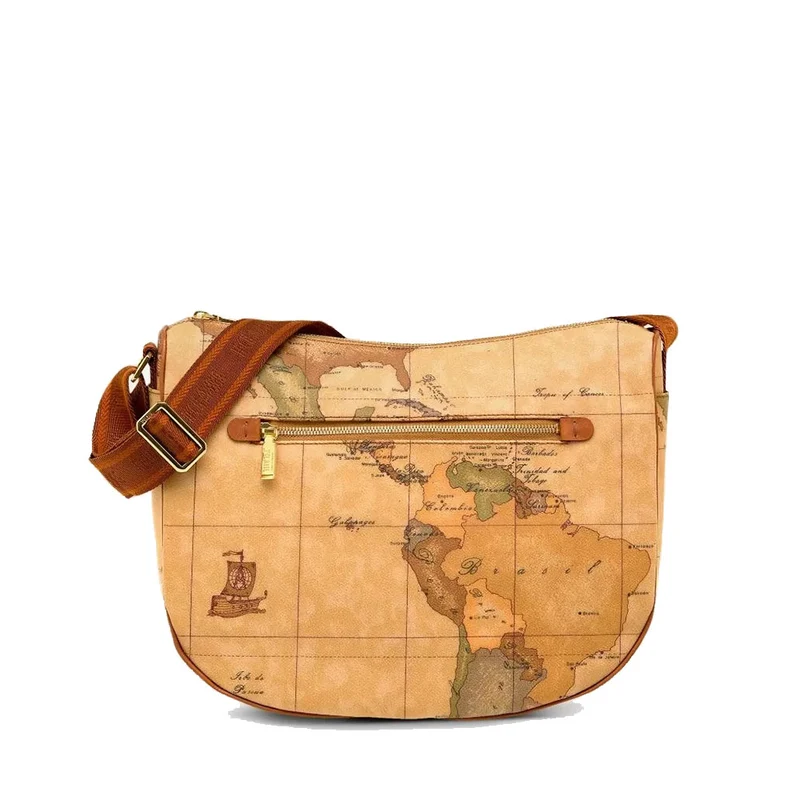 Borsa Donna Mezzaluna a Tracolla 1A Classe Alviero Martini linea Geo Classic D064