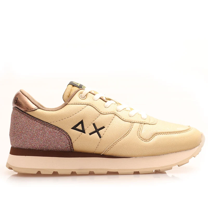 Scarpe Donna Sun68 Sneakers Ally Back Glitter Oro Z40210