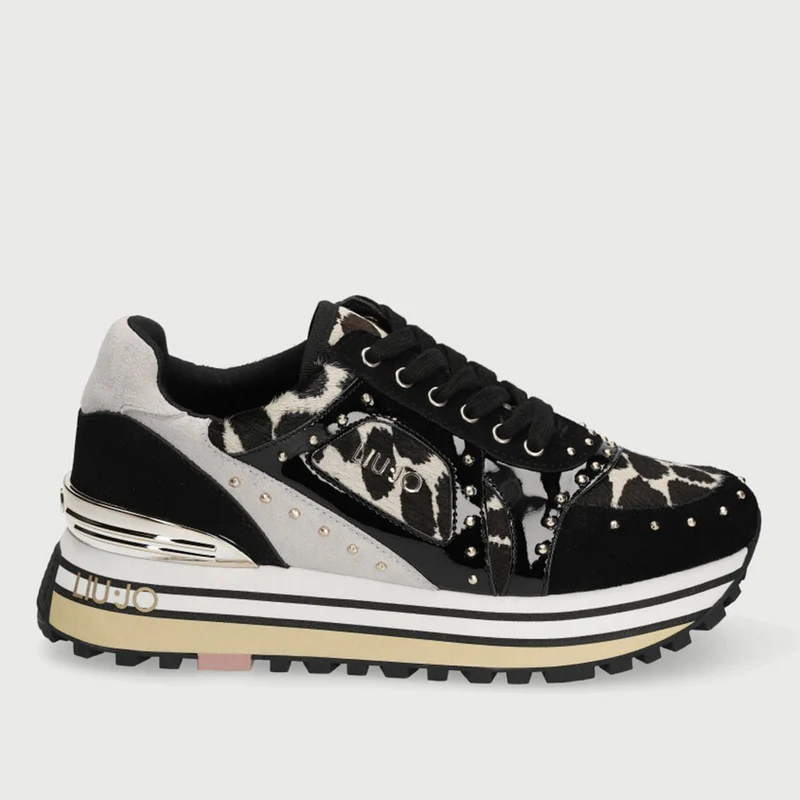 Scarpe Donna LIU JO Sneakers Animalier con Borchie