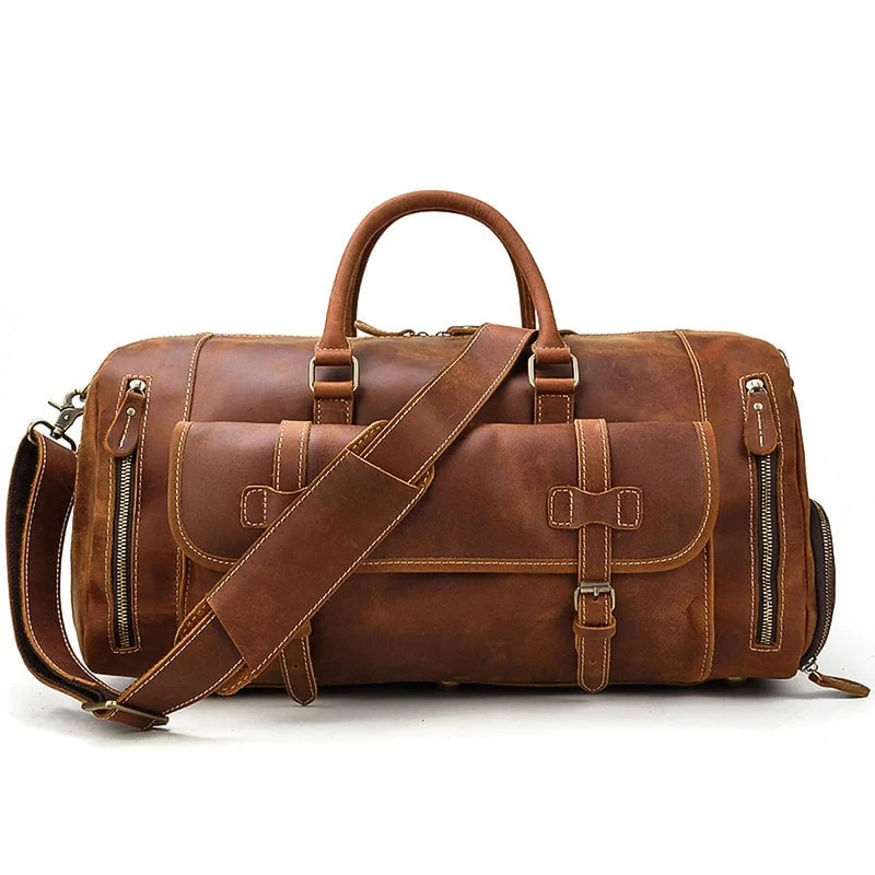 Brown Leather Crossbody Bag Opes