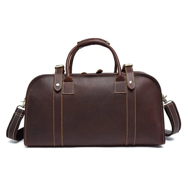 Brown Leather Crossbody Bag Via