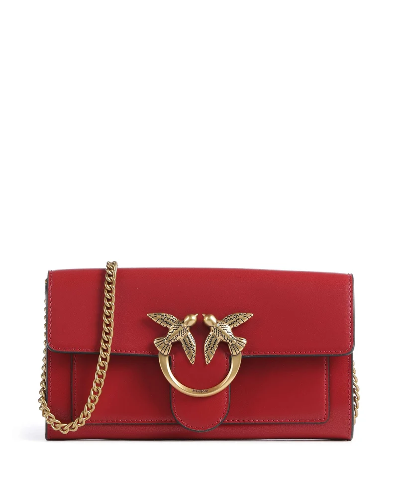 Pinko Love One Portafoglio rosso rio/antique gold