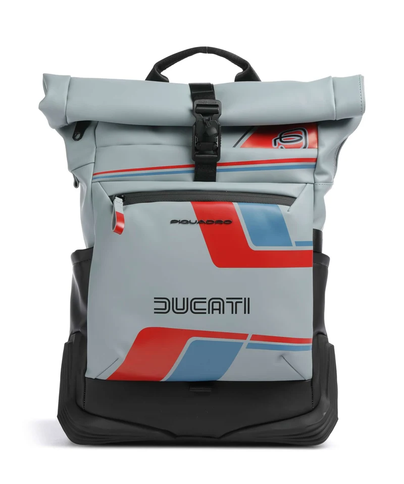 Piquadro Ducati C2OWD Zaino roll-top blue/black