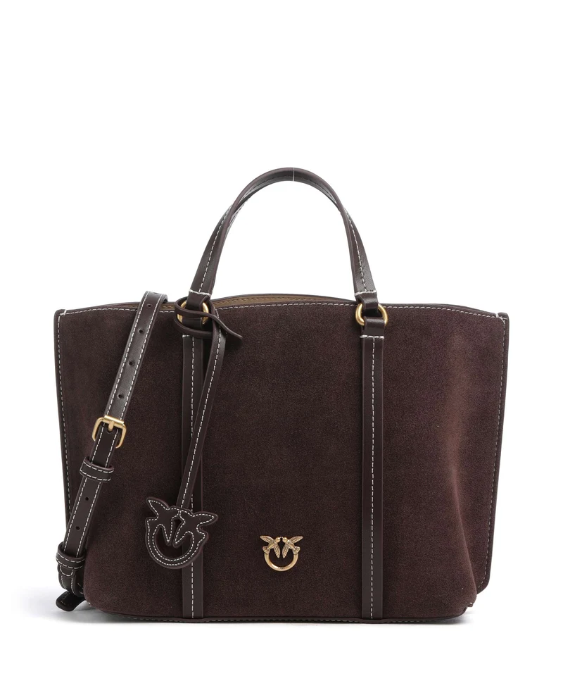 Pinko Carrie Classic Borsa a mano borgogna/antique gold