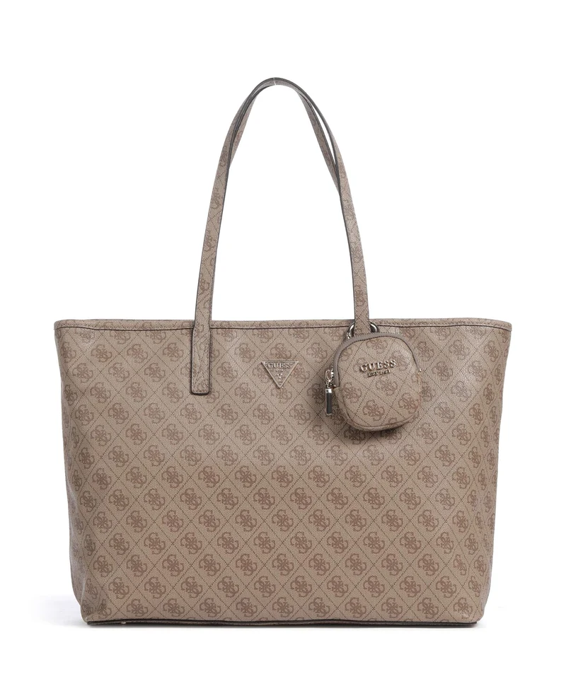 Guess Power Play II Tech Large Borsa shopper latte logo
