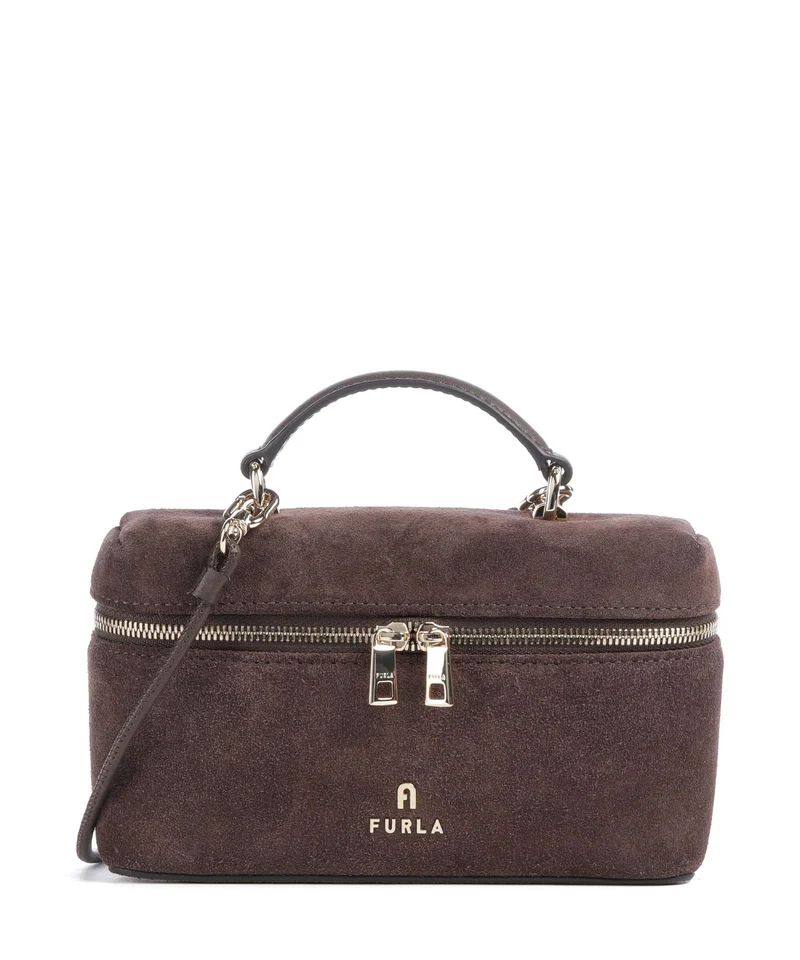 Furla Camelia Micro Borsa a tracolla toni cioccolato