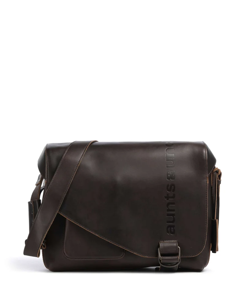 Aunts & Uncles Heritage Medium Judd Borsa messenger dark brown