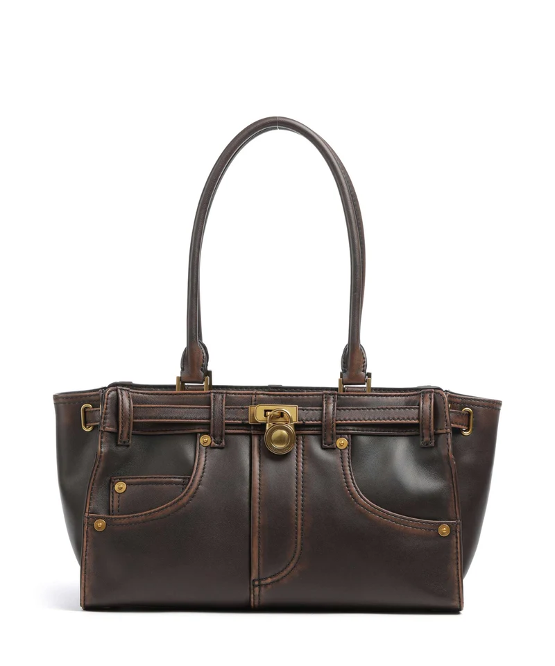 Michael Kors Hamilton Moderne Small Borsa a spalla chocolate