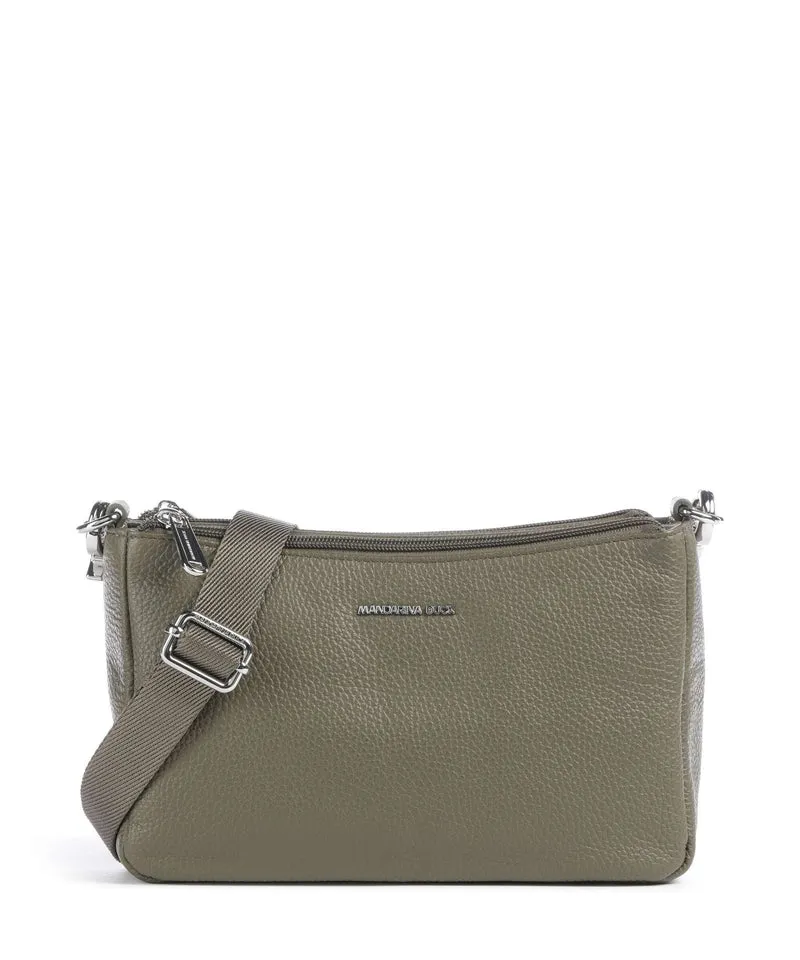 Mandarina Duck Mellow Leather Borsa a tracolla winter olive