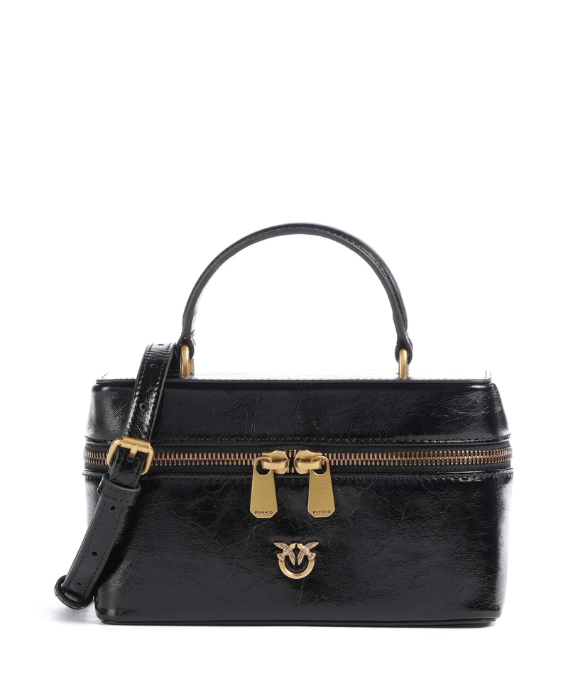 Pinko Vanity Mini Borsa a tracolla nero/antique gold