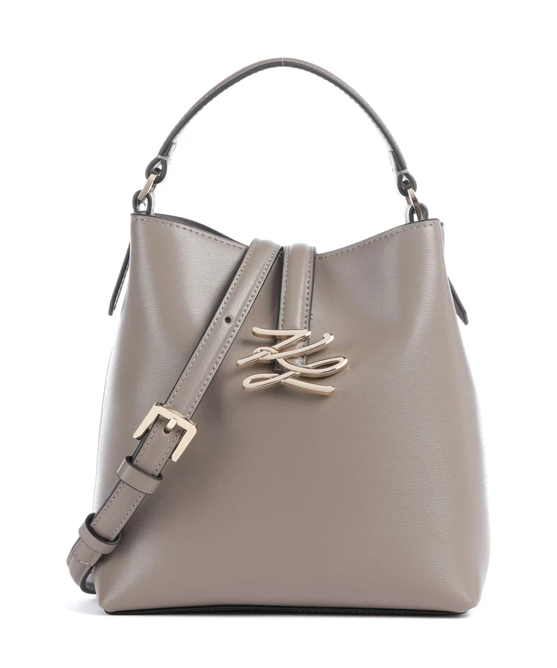 Karl Lagerfeld K/Autograph Small Borsa a secchiello ash grey