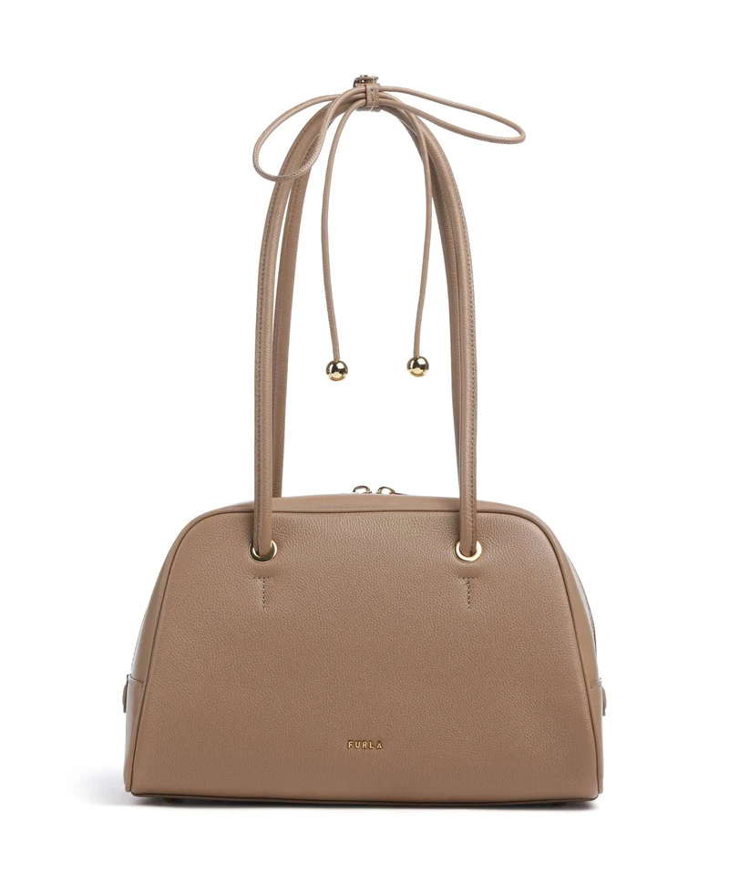 Furla Poppy M Borsa a spalla toffee