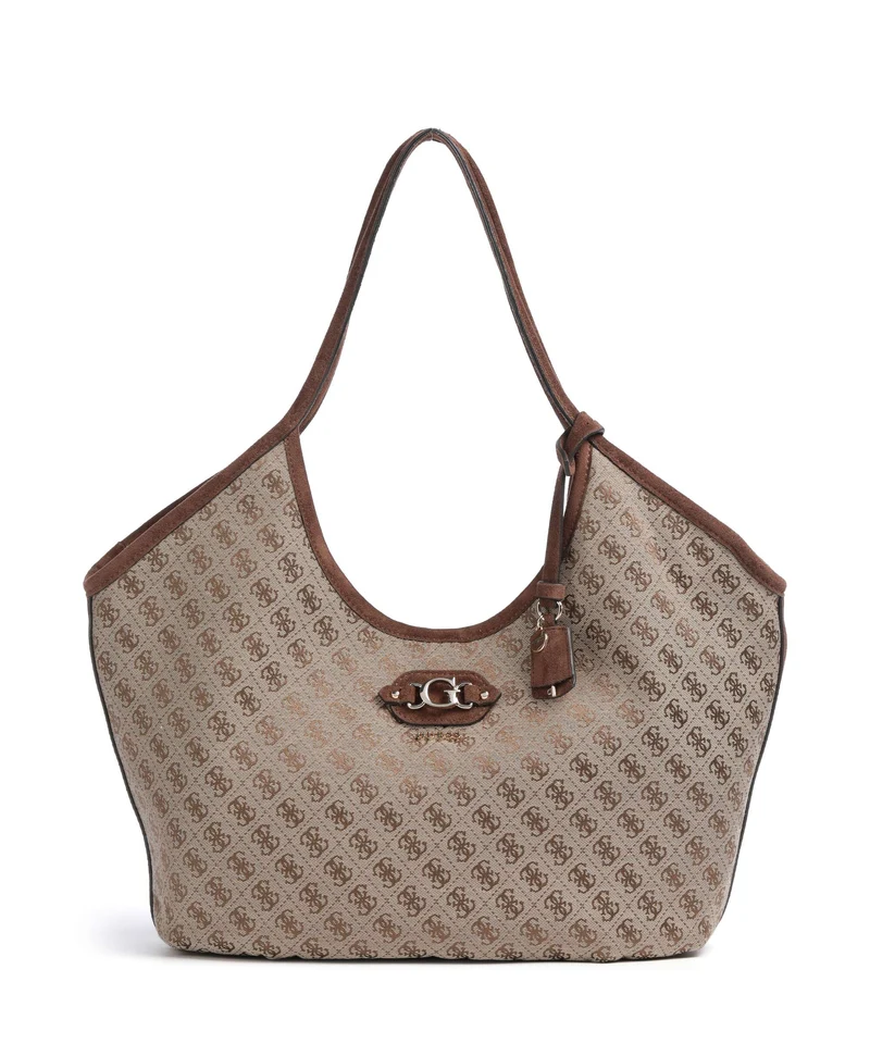 Guess Samantha Girlfriend Borsa shopper latte logo/brown