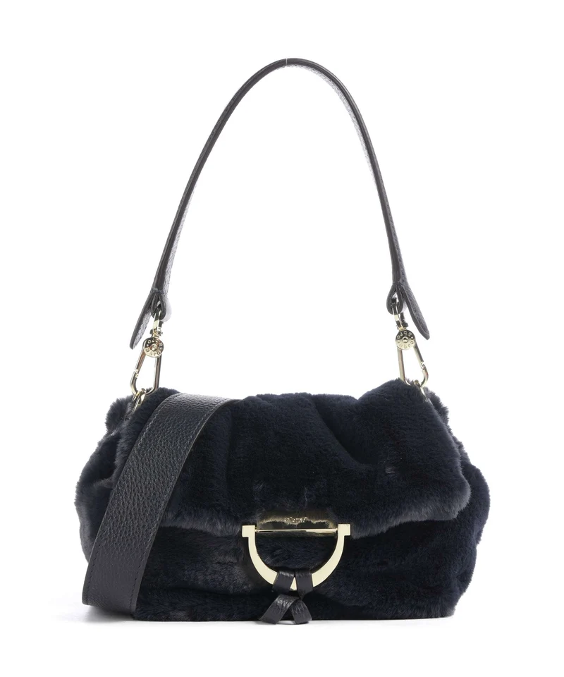 Abro Eco Fur Temi Small Borsa a spalla navy