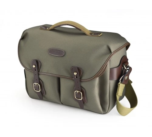 Billingham Borsa Hadley One FibreNyte Verde Salvia/Bordi Cuoio cioccolato