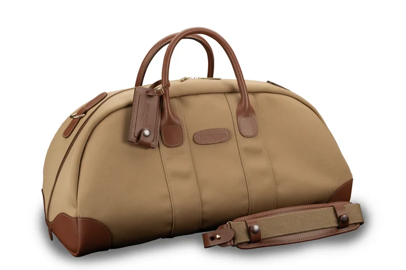 Billingham Borsa Weekender Canvas Khaki/Bordi Cuoio marrone chiaro