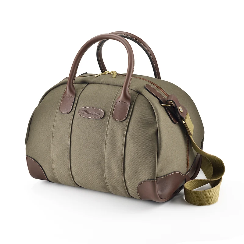 Billingham Borsa Overnighter FibreNyte Salvia/Bordi Cuoio cioccolato