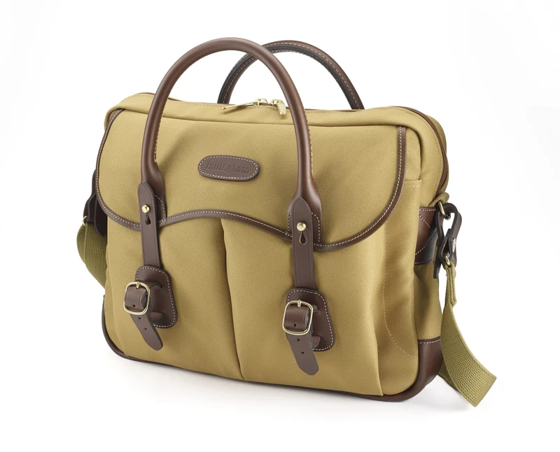 Billingham Borsa Thomas Brief case FibreNyte Khaki/Bordi Cuoio cioccolato