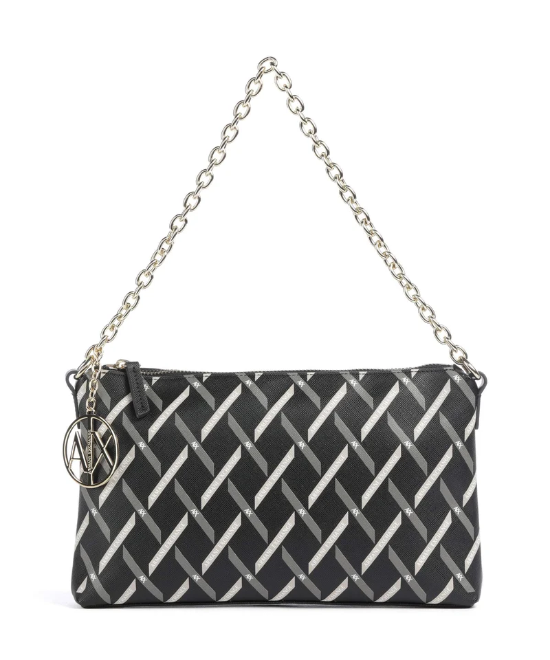 Armani Exchange Gynger Logo Borsa a spalla black
