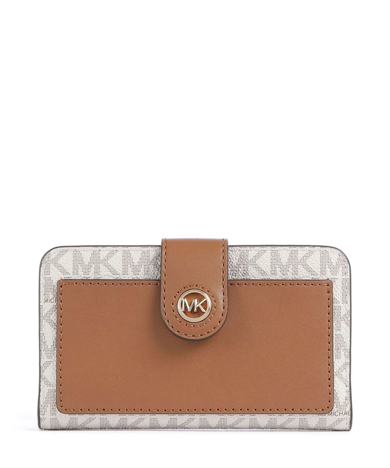 Michael Kors MK Charm Portafoglio vanilla/acorn