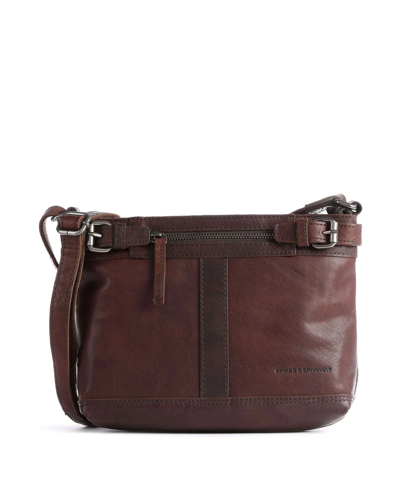 Spikes & Sparrow Bronco Borsa a tracolla dark brown