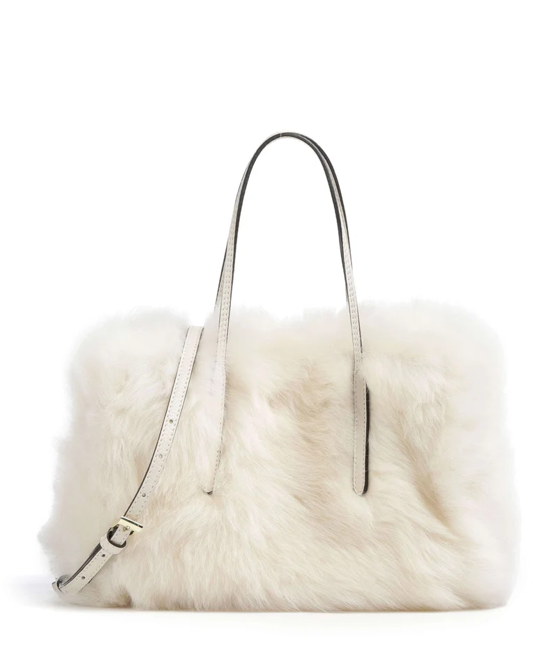 Abro Shearling Noelle Borsa a mano beige