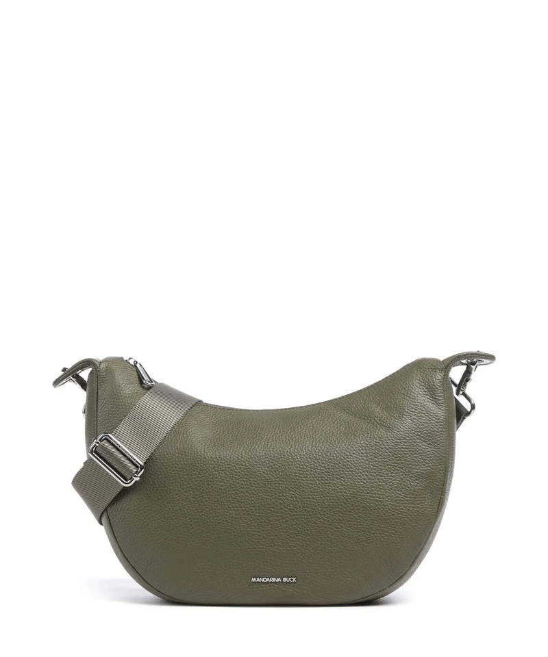 Mandarina Duck Mellow Leather Borsa a spalla winter olive