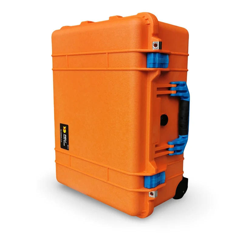 Peli Case 1560 Orange with Blue Details