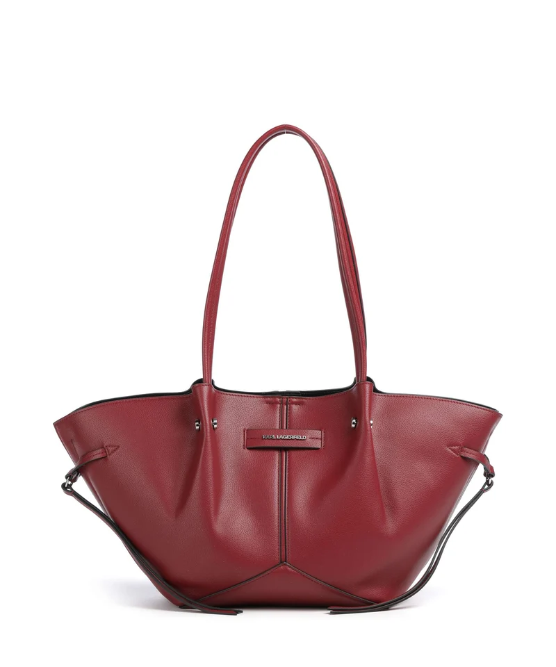 Karl Lagerfeld K/Pierced Small Borsa shopper dark cherry