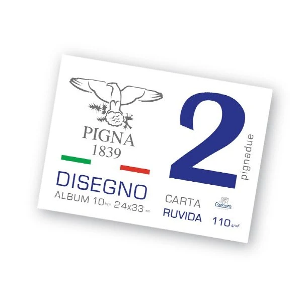 Blocco da Disegno PignaDue punto metallico - carta ruvida