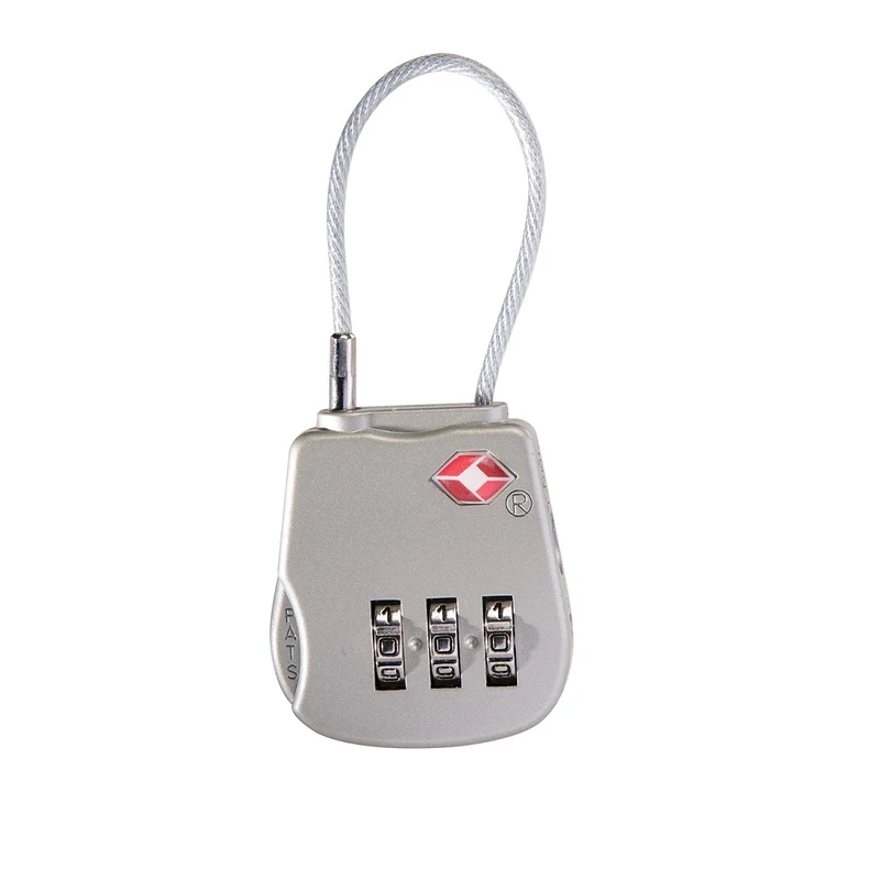 TSA Lock with Metal Cable for Secure Travel