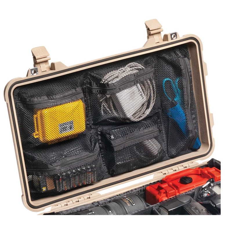 Lid Organizer for Peli 1510 with Mesh Pockets