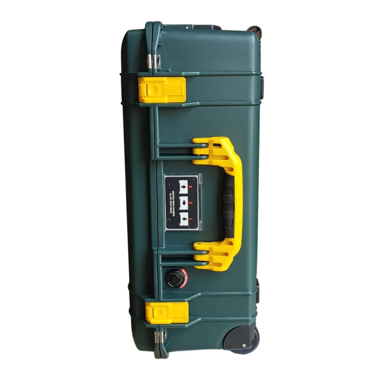Peli Air 1535 Carry-On Peli Case Green with Yellow Details
