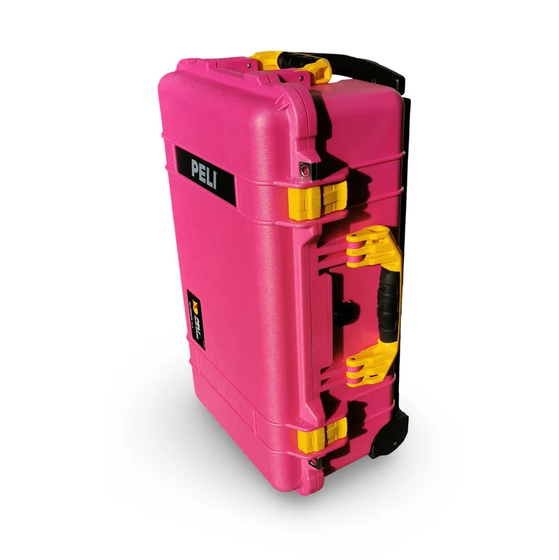Peli Color 1510 Protector Carry-On Case Pink and Yellow