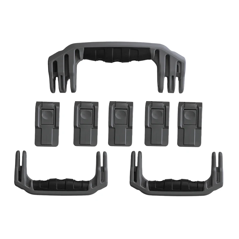 Replacement Latches and Handles Set for Peli Air 1615 Silver