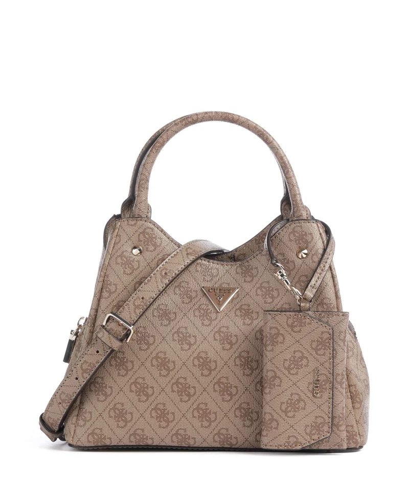 Guess Lorella Girlfriend Logo Small Borsa a mano latte logo