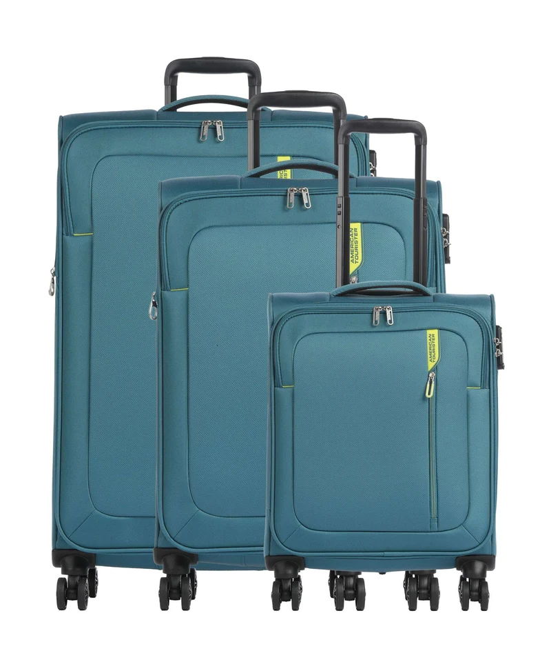 American Tourister Nitestream Set valigie trolley (4 ruote) teal/lime