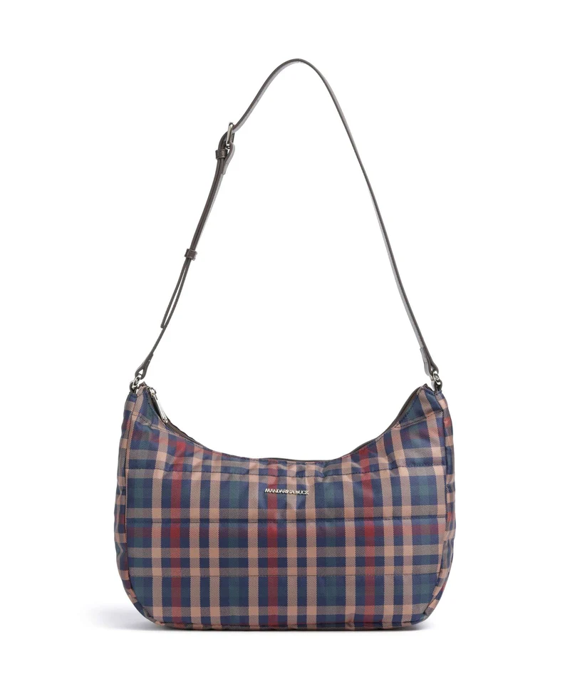 Mandarina Duck Tartan Borsa hobo tartan brown