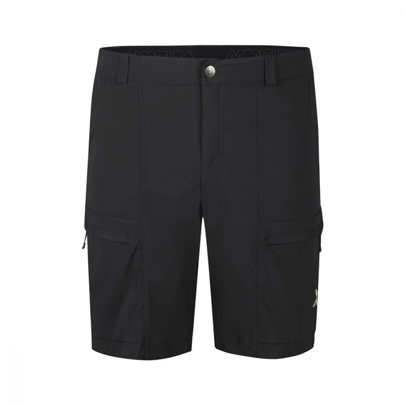 Travel Bermuda Shorts Nero Montagna Uomo