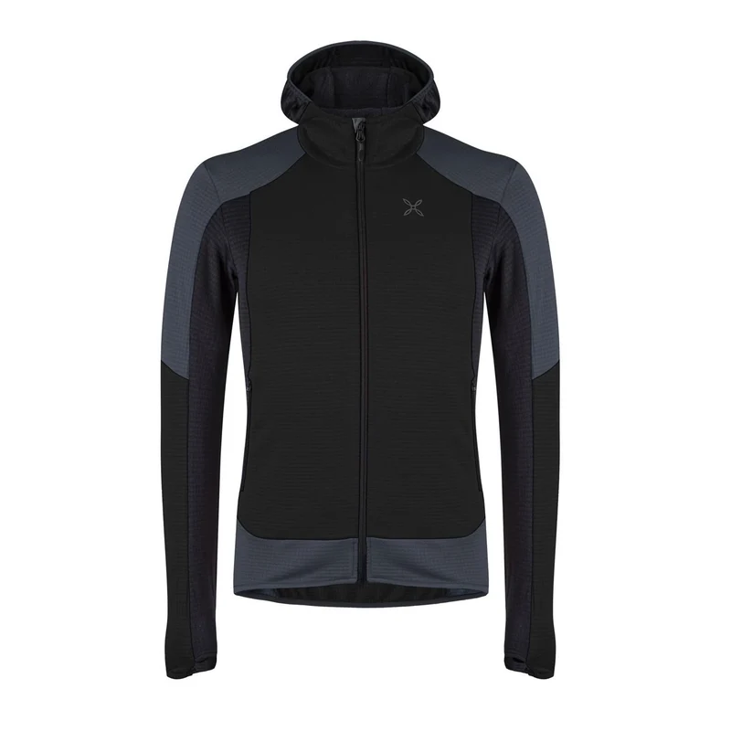 Stretch Color 2 Maglia Secondo Strato Uomo Nero Piombo