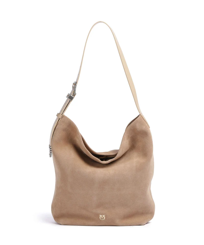 Pinko Big Borsa hobo beige/scoiattolo/gal mix gold
