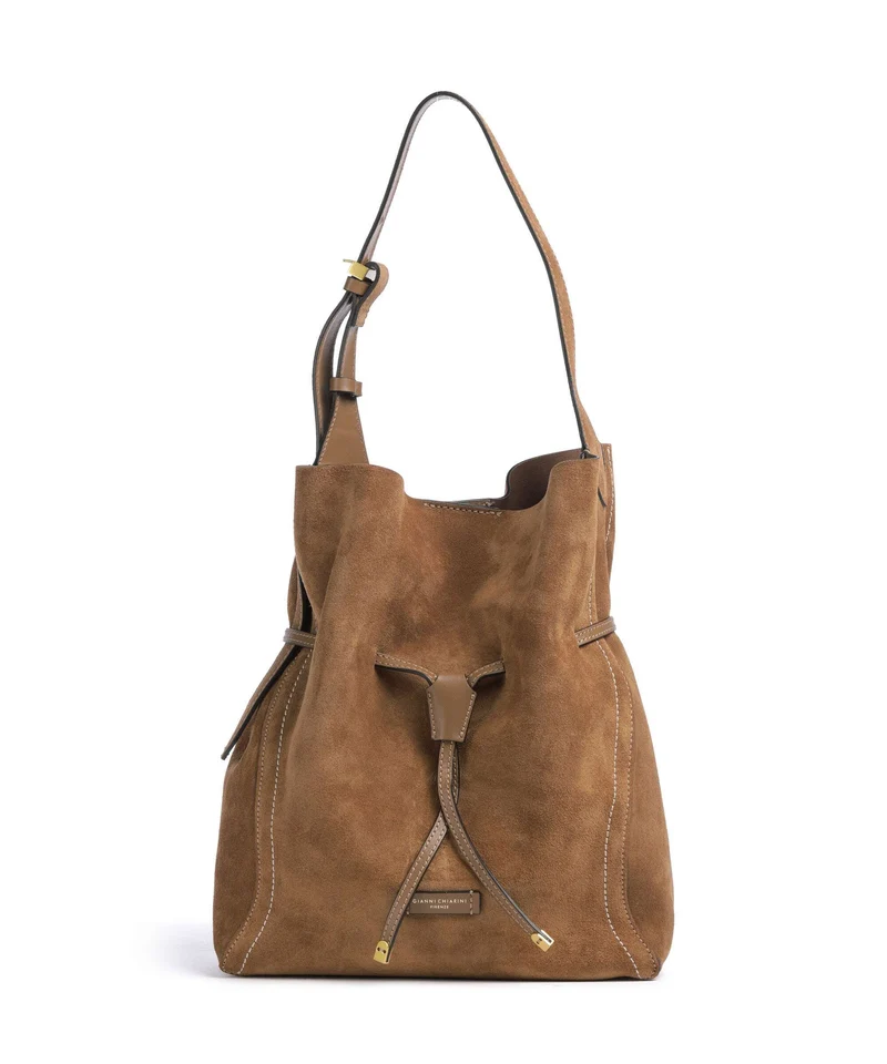 Gianni Chiarini Sienna Borsa a secchiello caramel