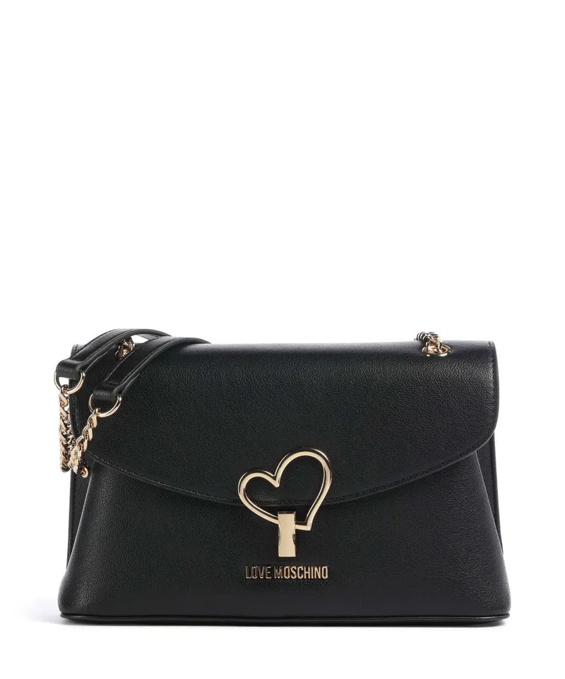 Love Moschino Heart Turnlock Borsa a spalla black