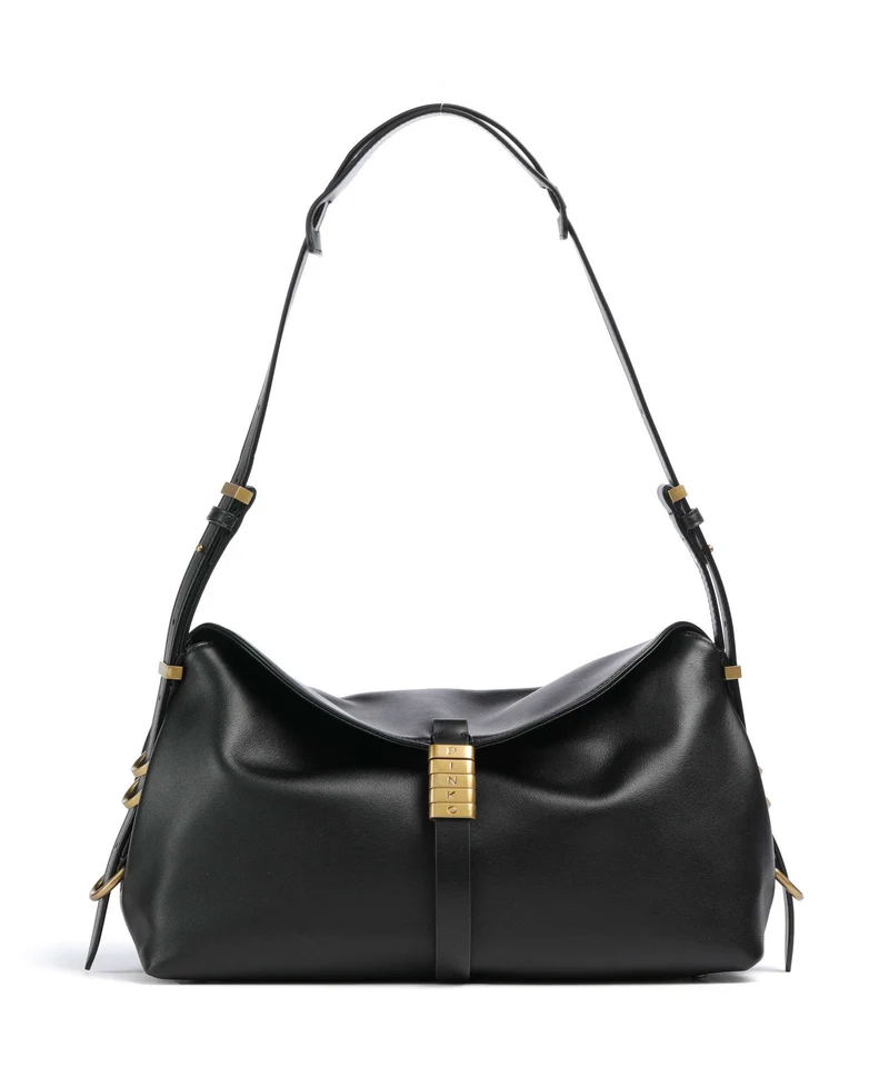 Pinko Saddle Borsa a spalla nero/antique gold
