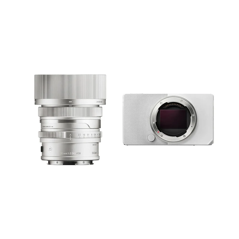Sigma BF Silver + Obiettivo Sigma 35mm F2 C (L-Mount) Silver I-Series
